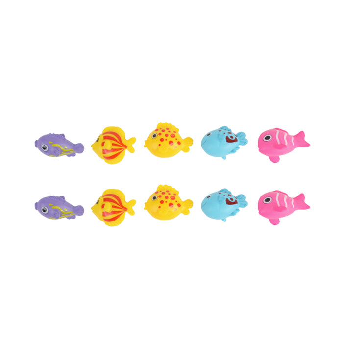 Wonderland Miniatures Funny Colorfull Fish (Set of 10) ( miniature toys , miniature accessories)