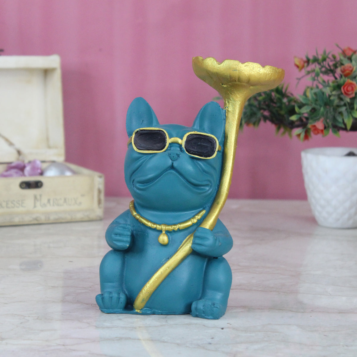 Buy resin dog statue online — Wonderland Garden Arts and Craft