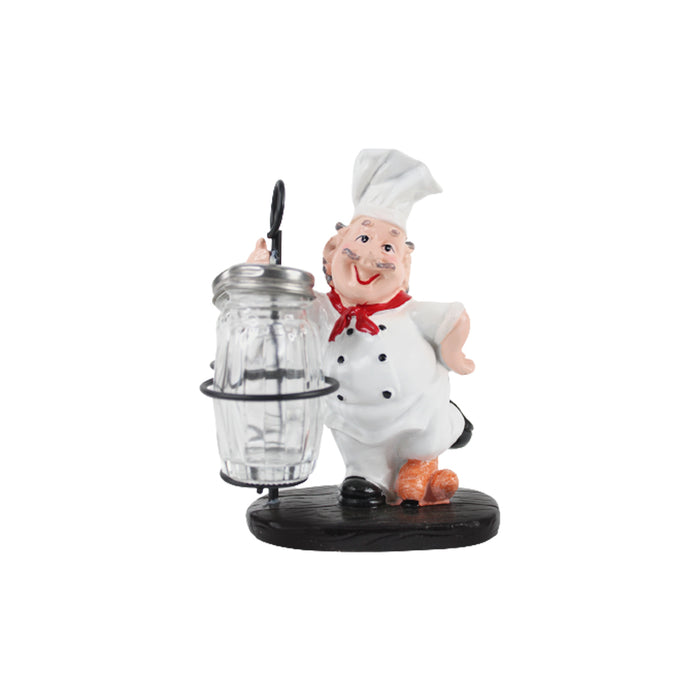 Wonderland Imported resin Salt and pepper wearing Chef hat cook