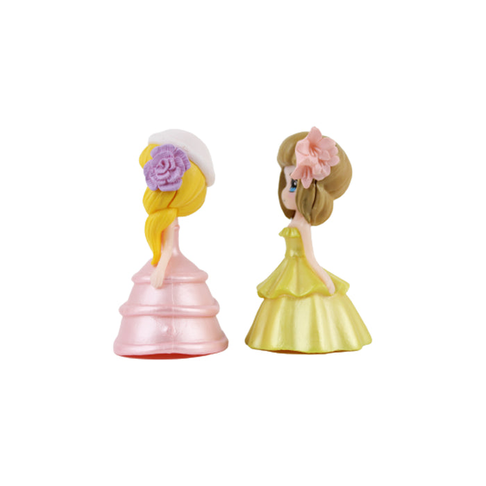 Wonderland Miniature toys dressed Girls - Pink + Yellow