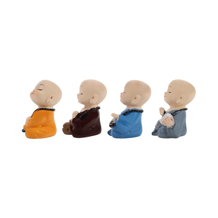 Wonderland ( Set of 4) 2.3 inch height Four sitting Monk