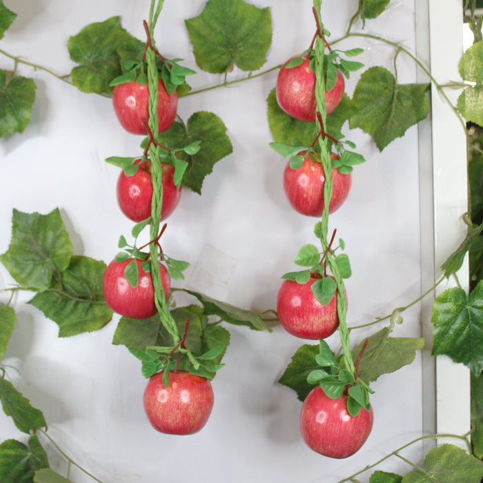 Real looking Artificial Fruit Apple (Set of 2) string
