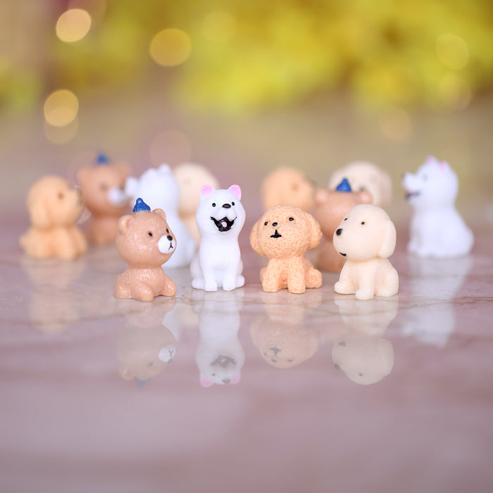 Wonderland  Miniature toys Set of 12 Mini Dogs