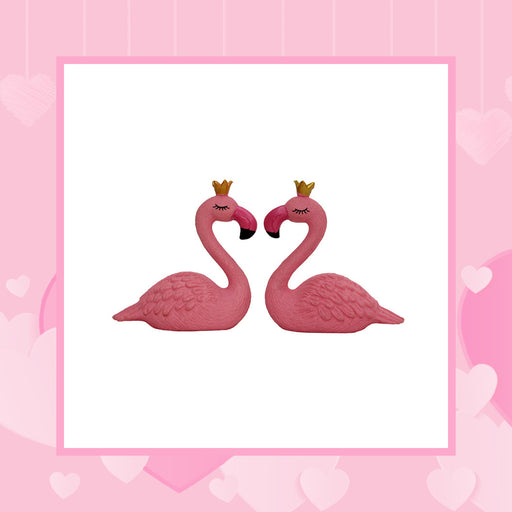 Miniature Toys : (Set of 2) Flamingo for Fairy Garden Accessories - Wonderland Garden Arts and Craft