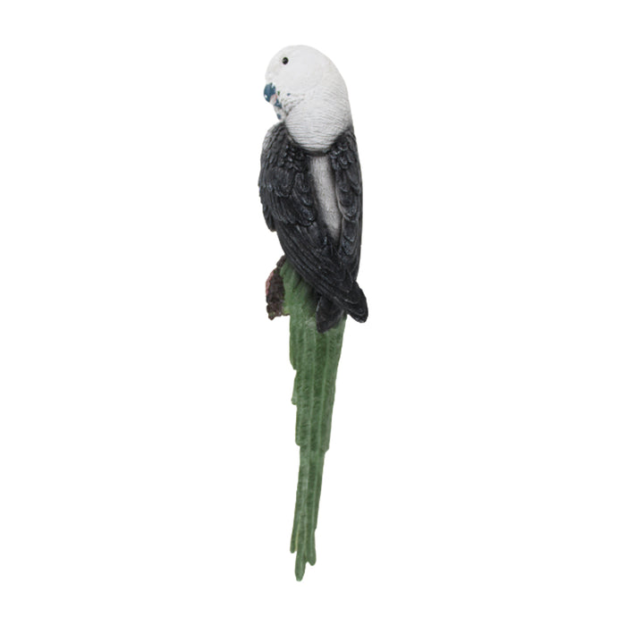 Big size resin wall Parrot Blue (wall decor, home decor)