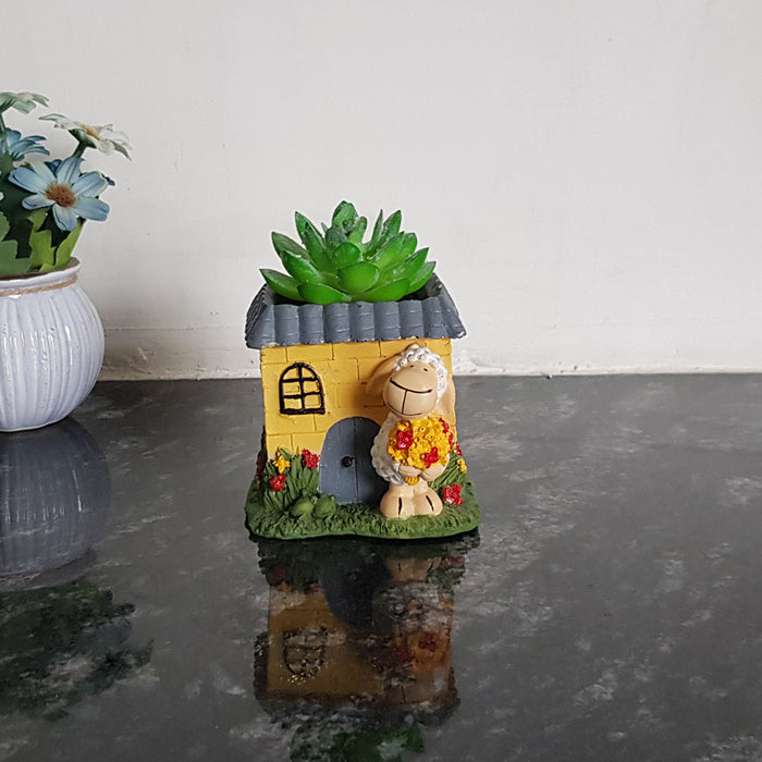 Sheep Succulent Pot for Home and Balcony Decoration - Wonderland Garden Arts and Craft