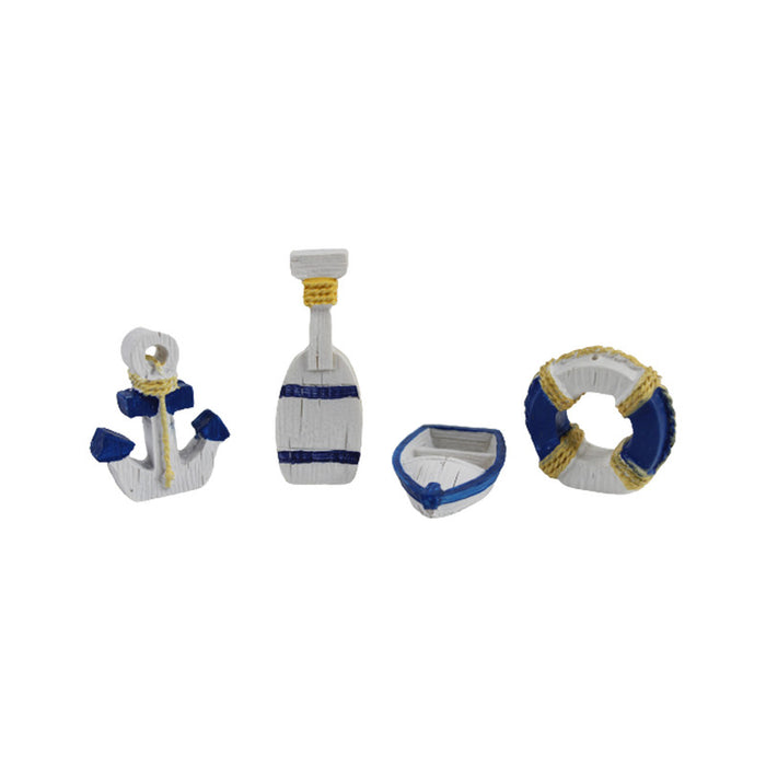 Wonderland Miniature Navy set (Set of 4)|Garden Miniatures| Garden tray garden figurine