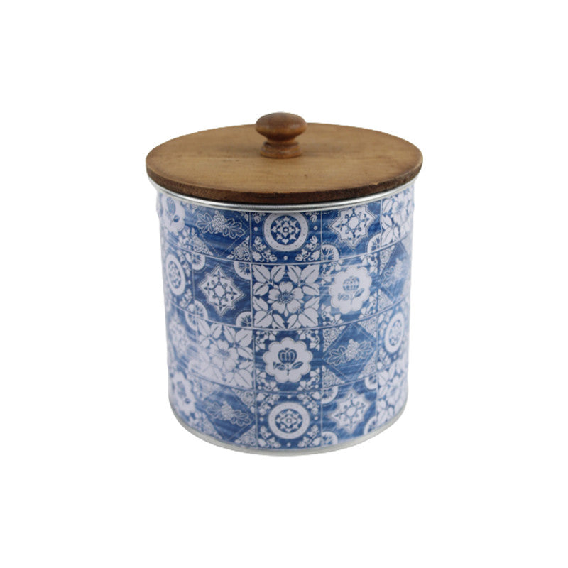 Metal Mandala print storage container