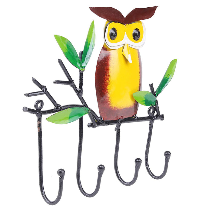 Owl with 4 Hooks for Home Decoration