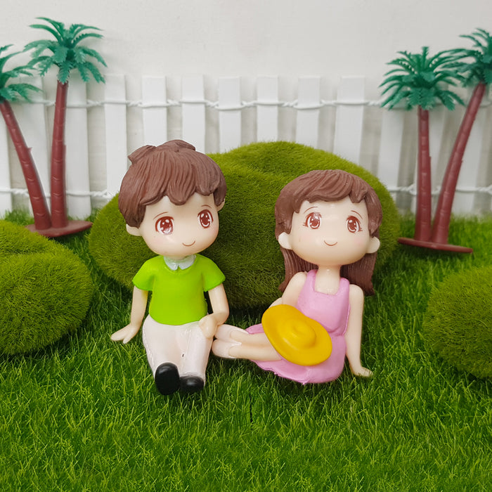 Couple Miniature for Fairy Garden Decoration.