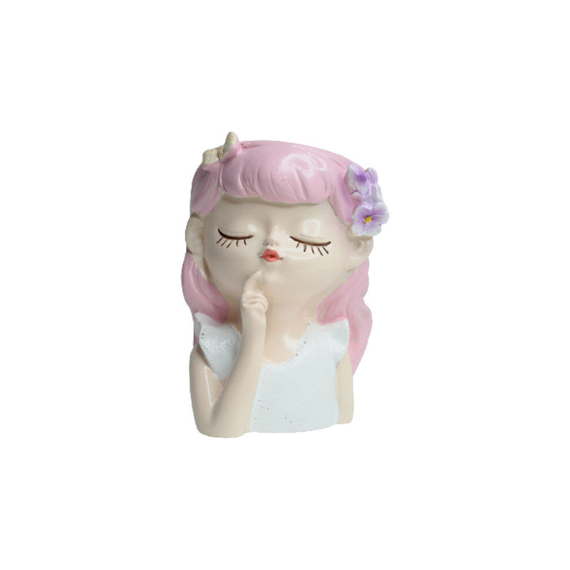 Wonderland Style 1 resin beautiful girl style planter for real small plants