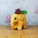 Ceramic Big Elephant for Plant for Home and Decoration (Mustard) - Wonderland Garden Arts and Craft