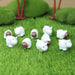 Miniature Toys : (Set of 10) Sheeps for Fairy Garden Accessories - Wonderland Garden Arts and Craft