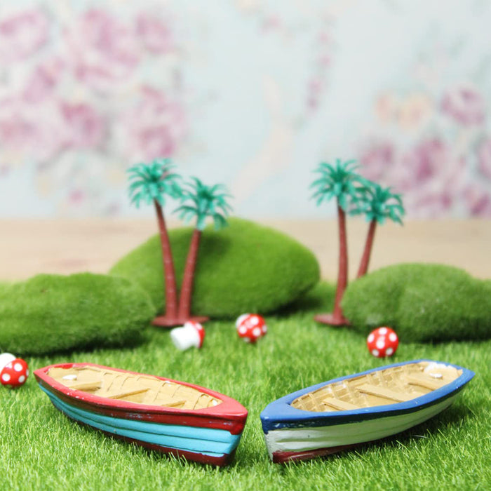 Miniature Toys :  (Set of 2) Boat for Fairy Garden Accessories