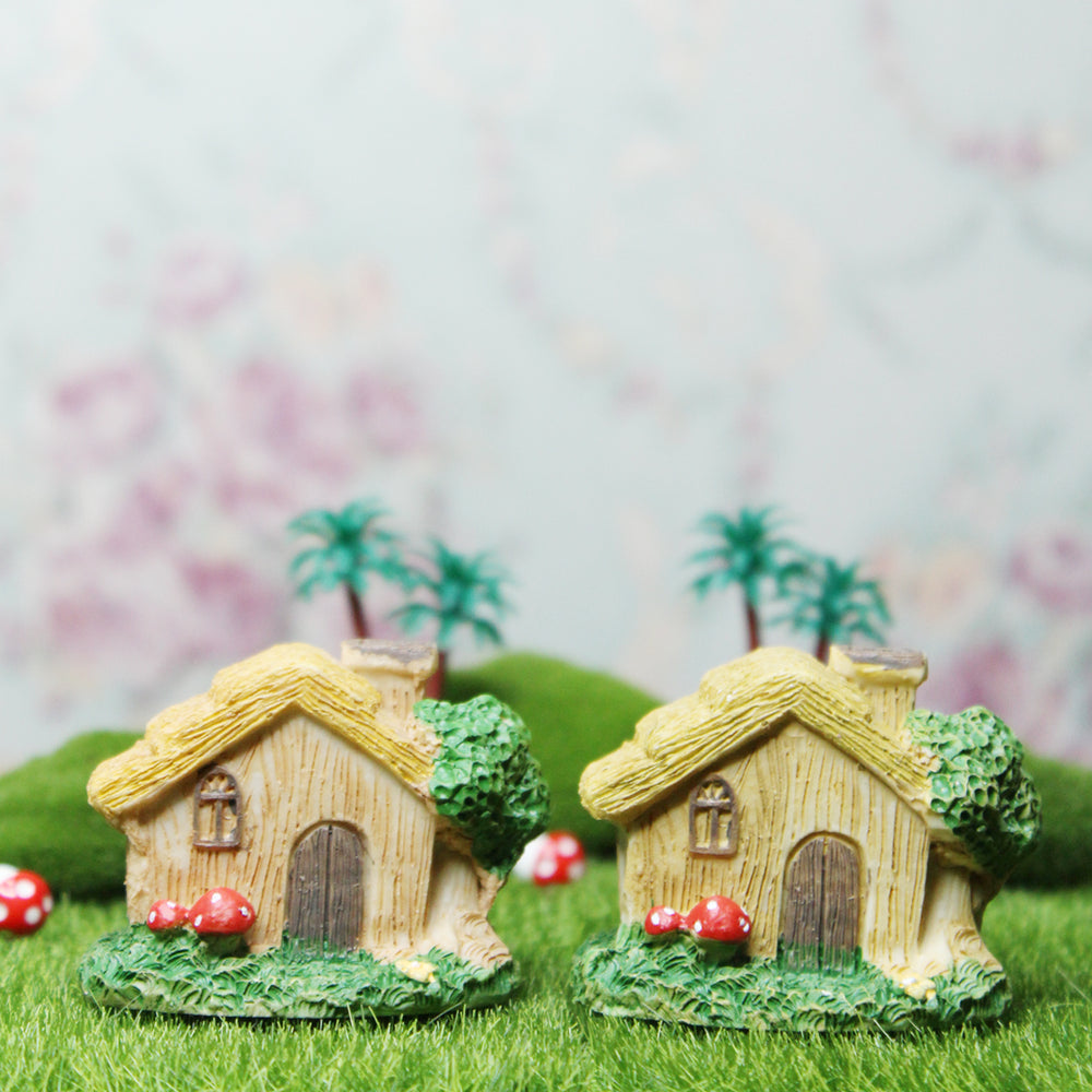 Wonderland Miniature house set for miniature garden decor (Tray Gardening, Miniature Toys) (Hut)