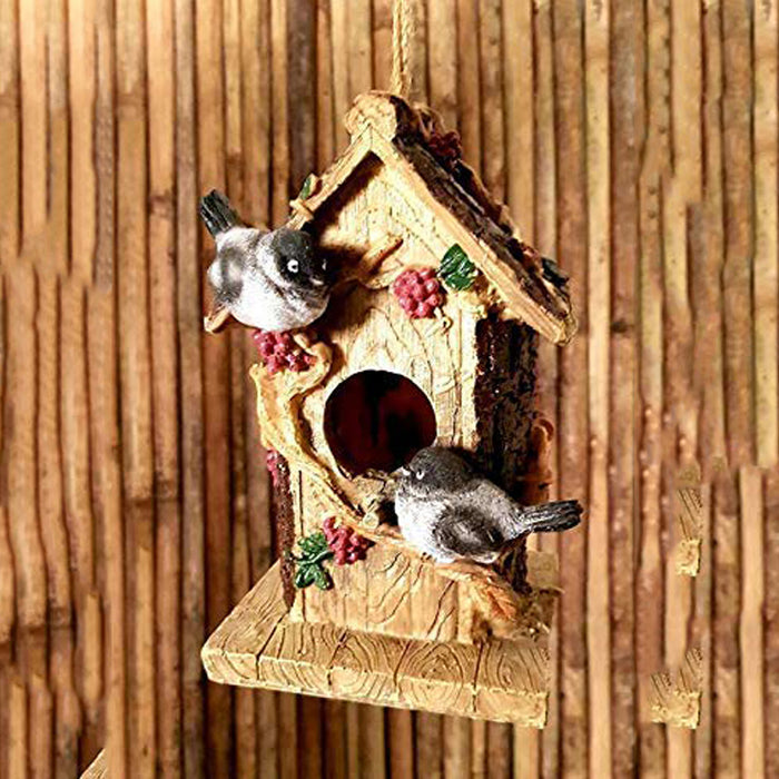 Bird House with Birds for Balcony and Garden Decoration