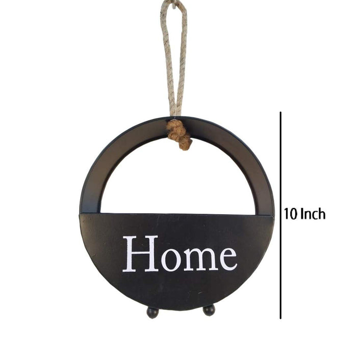 10 inch Metal Black Wall Hanging Pot for Home Decoration