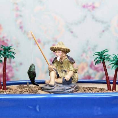 Miniature Toys : Fisherman for Fairy Garden Accessories - Wonderland Garden Arts and Craft