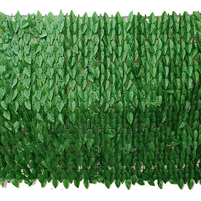 Artificial Flowers Privacy Fence Screen (Light Green, 1 Piece)