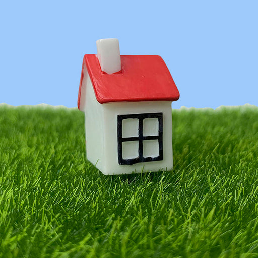 Miniature Toys : (Set of 5) Plastic House - Wonderland Garden Arts and Craft