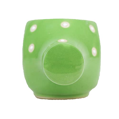 Ceramic Dot Bottle Pot for Home and Garden Decoration (Green) - Wonderland Garden Arts and Craft