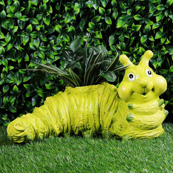 Caterpillar Pot for  Garden Decoration (Green)