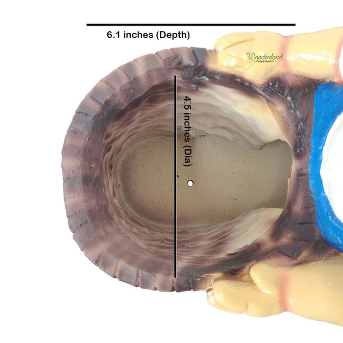 Gnome with Pot Planter for Balcony & Garden Decoration