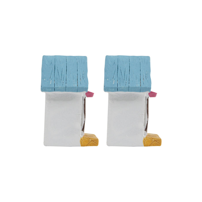 Miniature Toys : (Set of 2) House for Fairy Garden Accessories