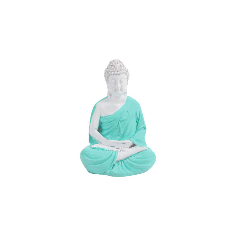 5 inch Resin Blue Samadhi Buddha