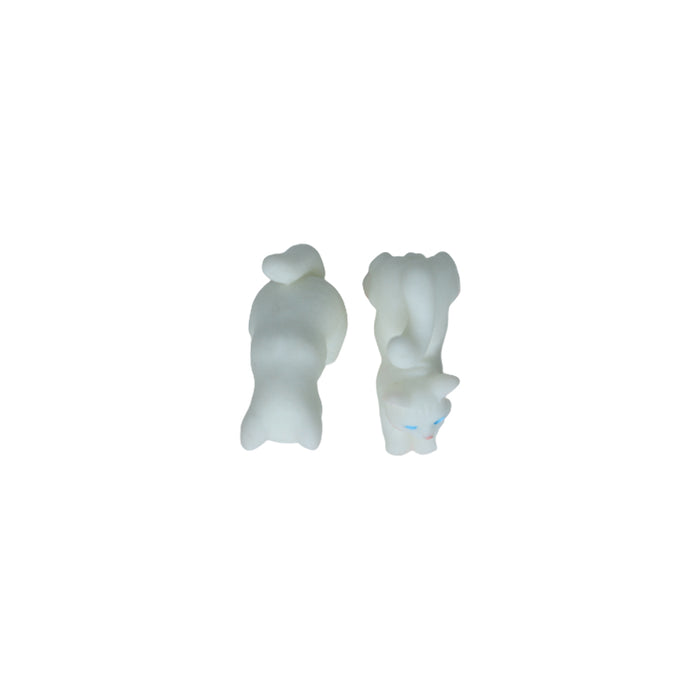 Miniature Toys : (Set of 4) White kitty for Fairy Garden Accessories