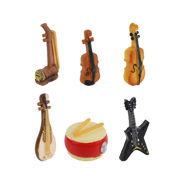 Wonderland Miniature Musical Instruments (set of 6)|Garden Miniatures| Garden tray garden figurine