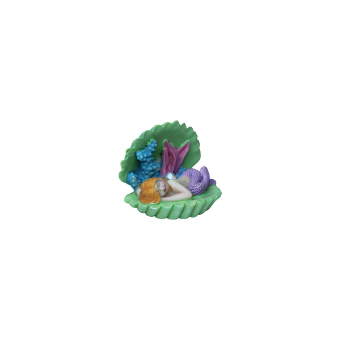 Miniature toys Set of 4 Mermaid inside sea shell (Miniature Fairy Garden Accessoriesfor DIY tray garden Plant Décor)