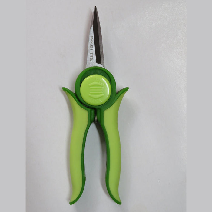 Garden tools :Mini Trimmer Pruning Shear With Smart Lock in Light Green