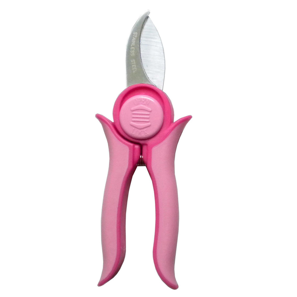 Garden tools :Mini Trimmer Pruning Shear With Smart Lock Pink