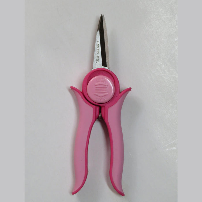 Garden tools :Mini Trimmer Pruning Shear With Smart Lock Pink