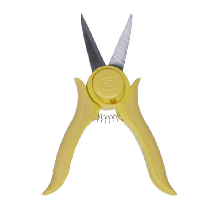 Garden tools :Mini Trimmer Pruning Shear With Smart Lock Yellow