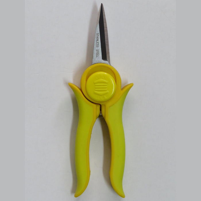 Garden tools :Mini Trimmer Pruning Shear With Smart Lock Yellow