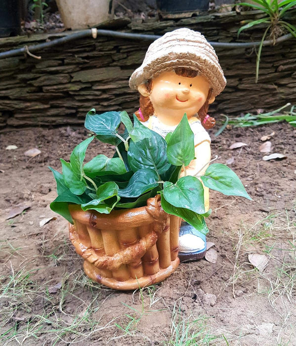 Girl Shape Pots for Garden and Balcony Decoration