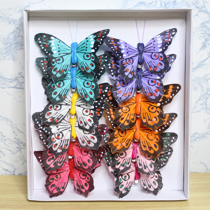 Wonderland Set of 12 pin butterfly set | 3d Butterfly kit| Art and craft