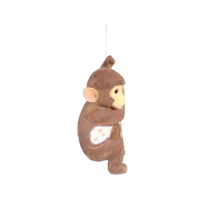 Wonderland hanging Swing  Monkey on Rope for Garden Decoration (brown)|Garden décor|Outdoor Décor