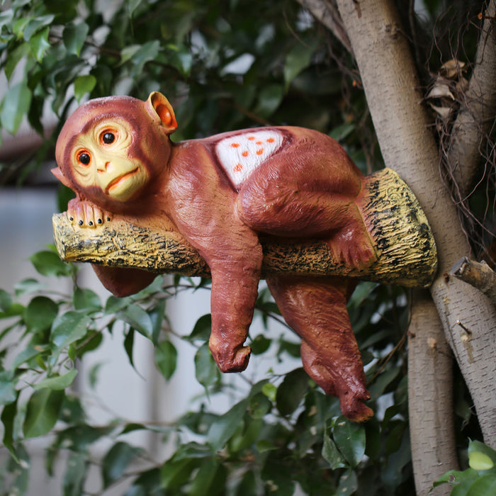 Wonderland Monkey Hanging on Tree Statue for Garden Decoration|Garden décor|Outdoor Décor