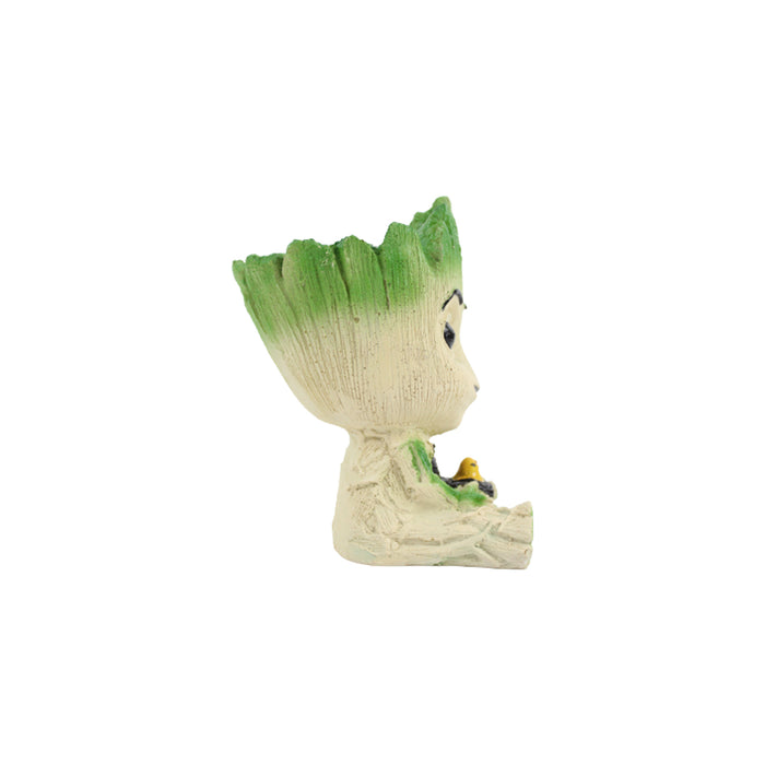 Wonderland Baby Groot with chick for Home and  Decoration (medium size)