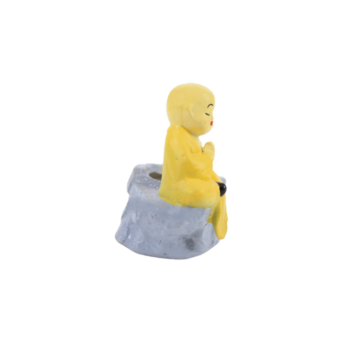 Wonderland Monk with Mountain Succulent Pots (Yellow)