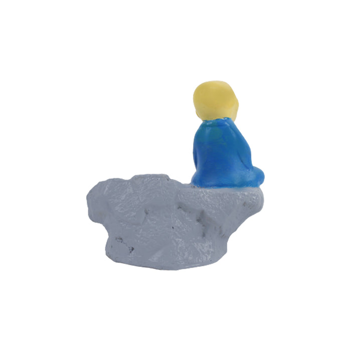 Wonderland Monk with Mountain Succulent Pots (Blue)