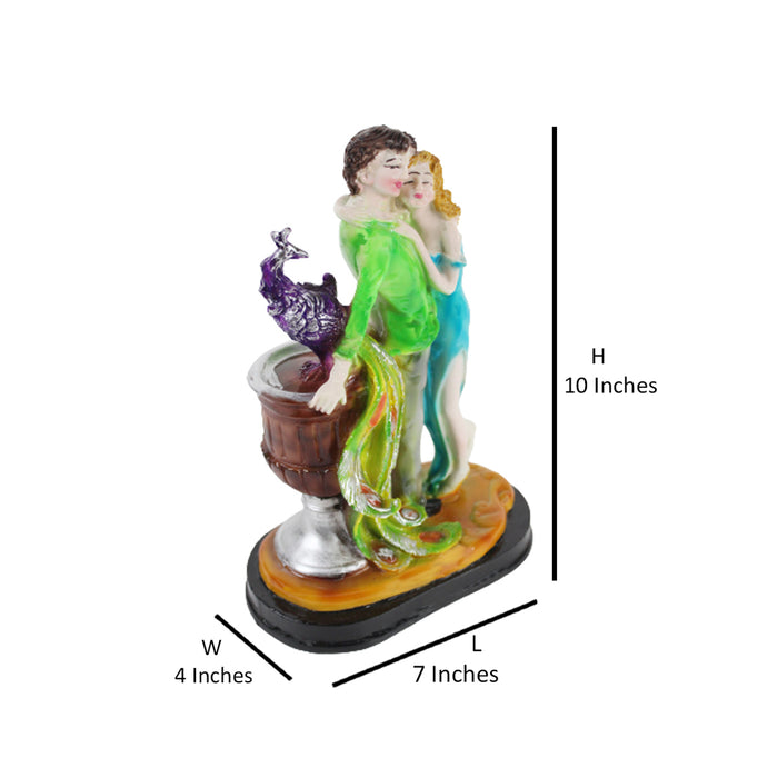 Love Couple Statue Showpiece Multicolour for Home Decor & Gift | eBay