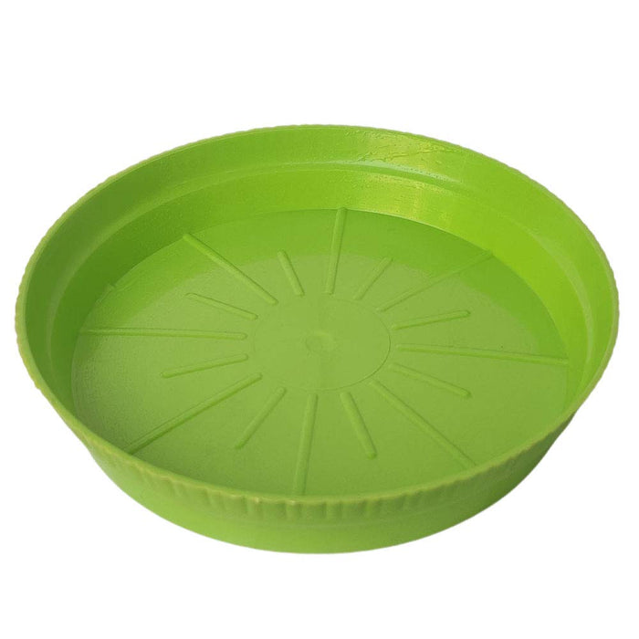 (Pack of 12, 6 inch) Plant Saucer,Durable Plant Tray Flower Pot Saucer Round Pallets for Indoors and Outdoor, Plant Container Accessories (Green)