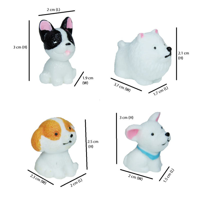 Miniature Toys : (Set of 12) Small Dog for Fairy Garden Accessories