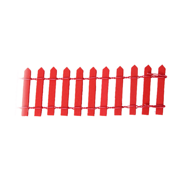 Wonderland Set of 2 Miniature Toys Long Fence (Red)