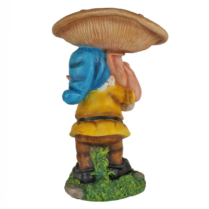 Dwarf/gnome Mushroom Bird Feeder for Garden Decoration