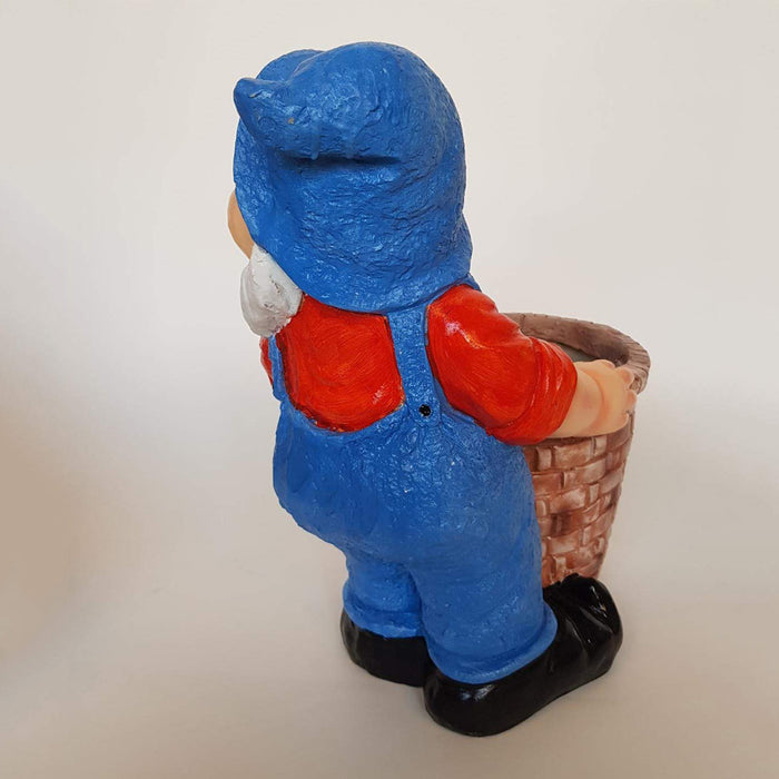 Gnome/Dwarf Planter Garden and Balcony Decoration (Blue Cap)